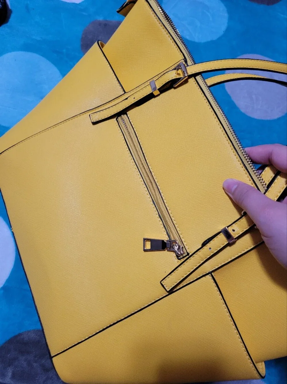 Michael Kors Yellow Saffiano Leather Tote Bag